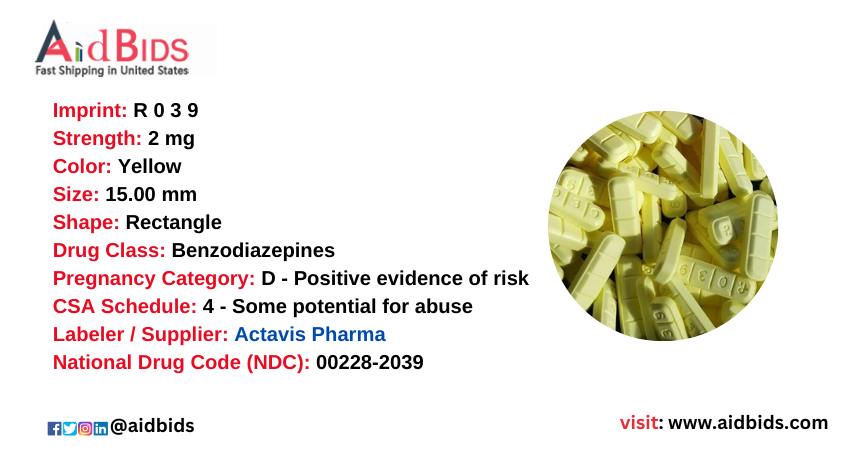 Yellow Xanax Bars 2mg Imprint